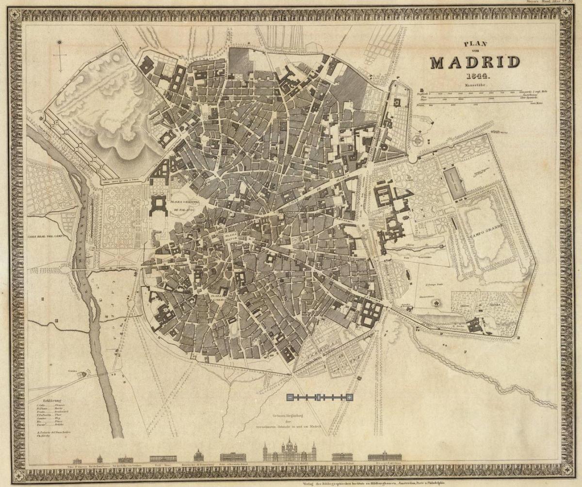 карта Мадрыд Стары горад