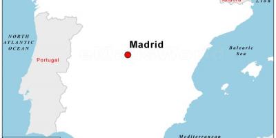 Карта сталіцы Іспаніі
