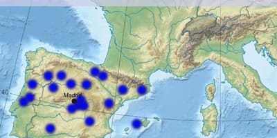Карта аэрапорта Мадрыда 