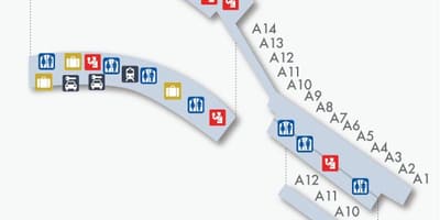 Мадрыд-Барахас тэрмінал карта