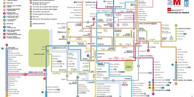 Мадрыд карта метро